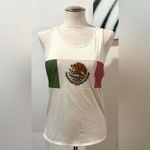 International Sports‎ Running Tank Mexican Flag Design Medium